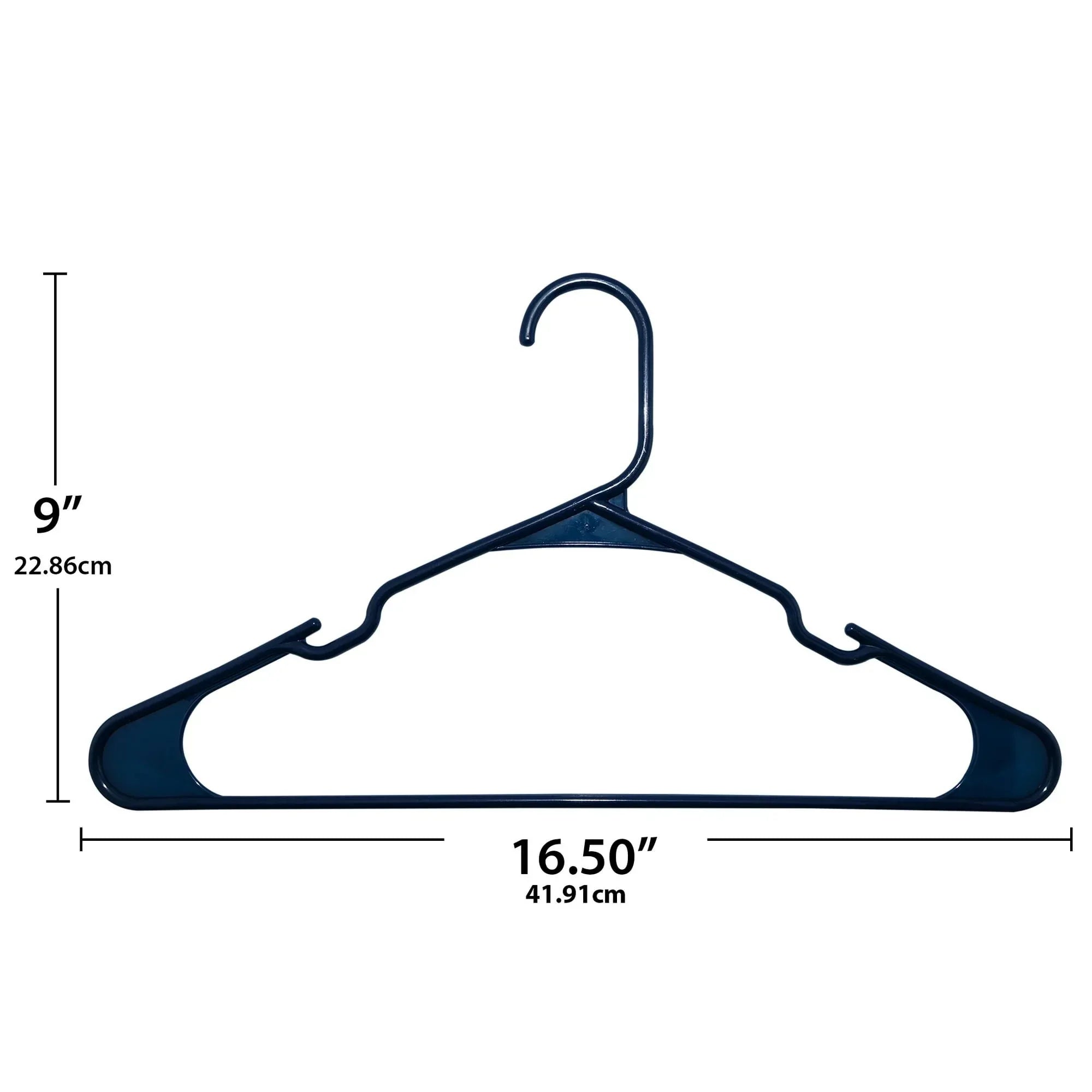 Mainstays Plastic Clothes Hangers, 50-Count, Lightweight & Durable for Everyday Use