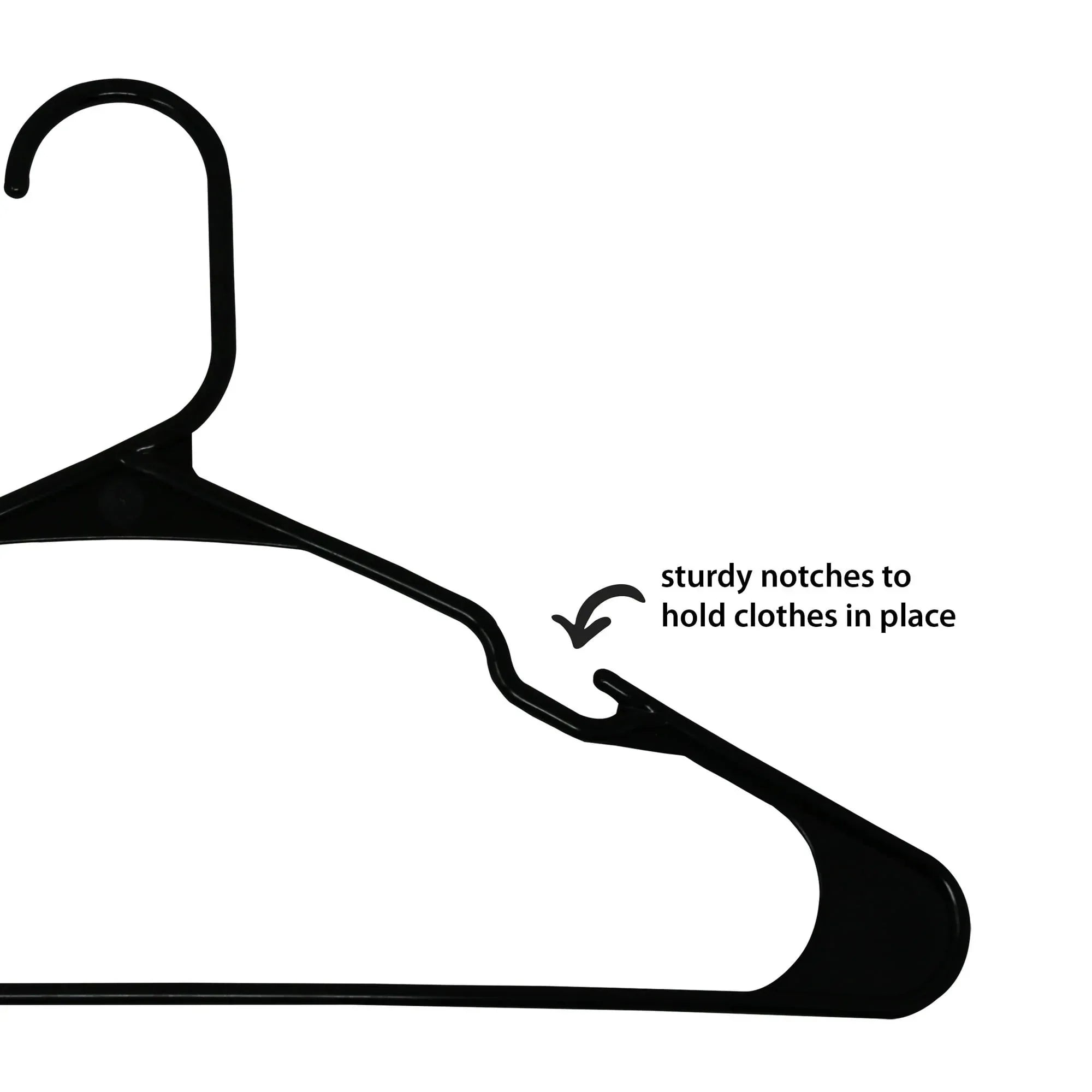 Mainstays Plastic Clothes Hangers, 50-Count, Lightweight & Durable for Everyday Use