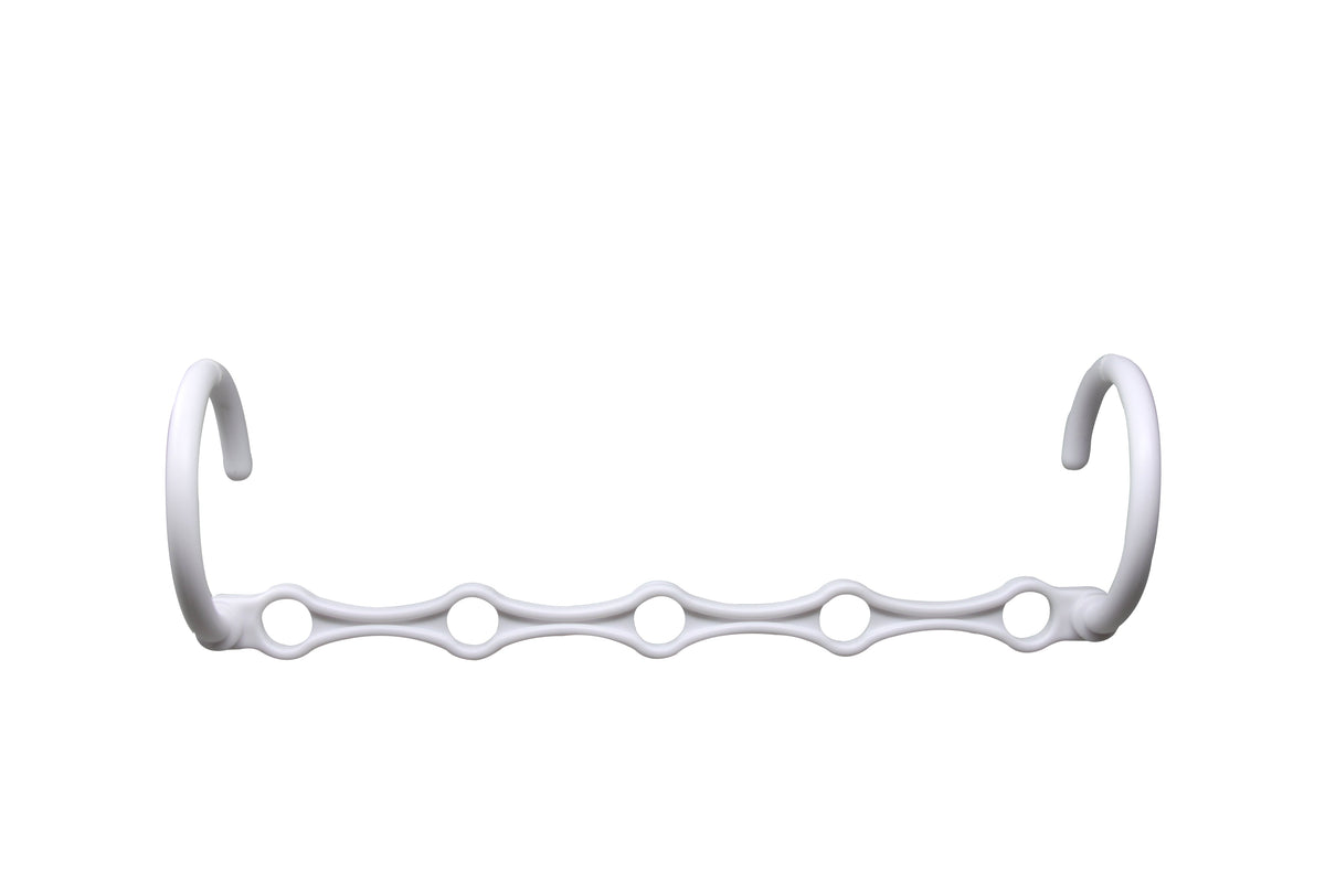 Mainstays Space Saving Cascading Foldable Non-Slip Plastic Clothing Hanger, 10 Pack, White