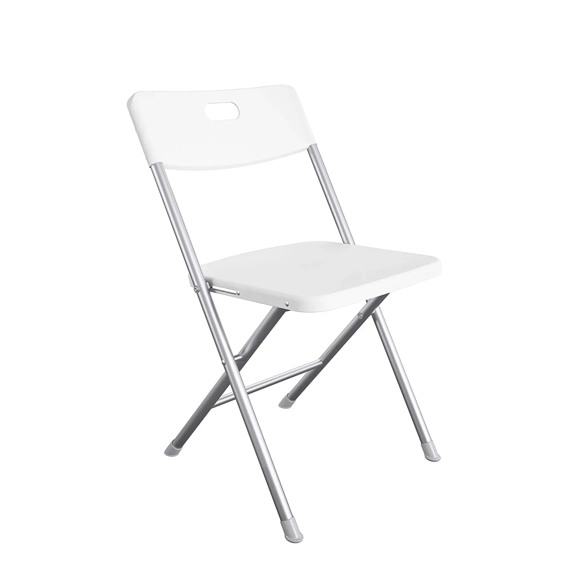 Mainstays Resin Seat & Back Folding Chair, Black