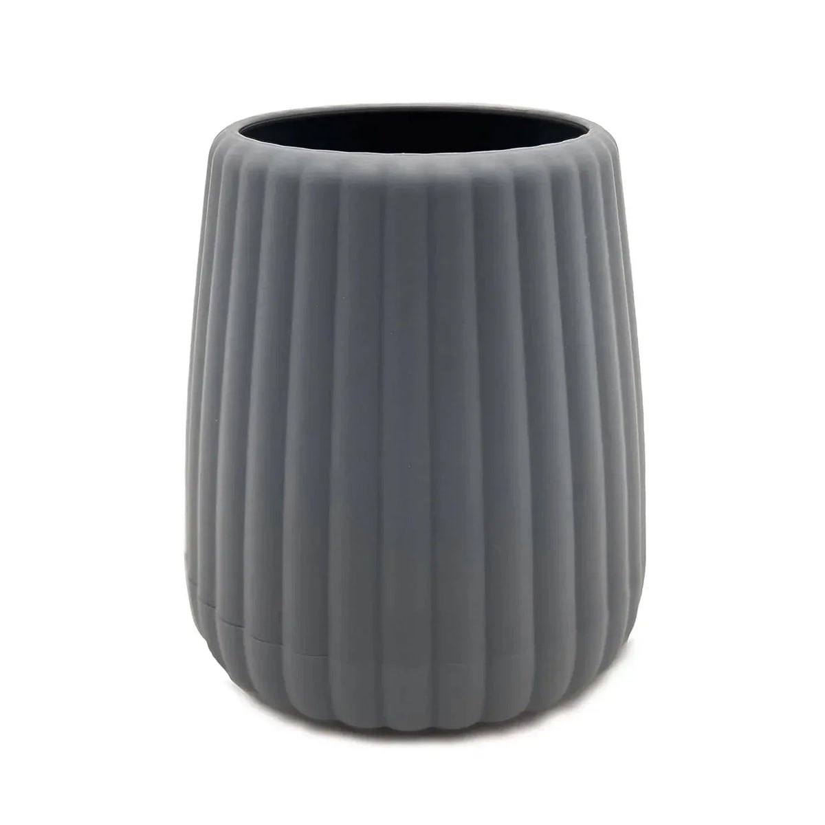 Mainstays Rubberized Plastic Ribbed Toothbrush Holder, Grey - USA MEGA SHOP
