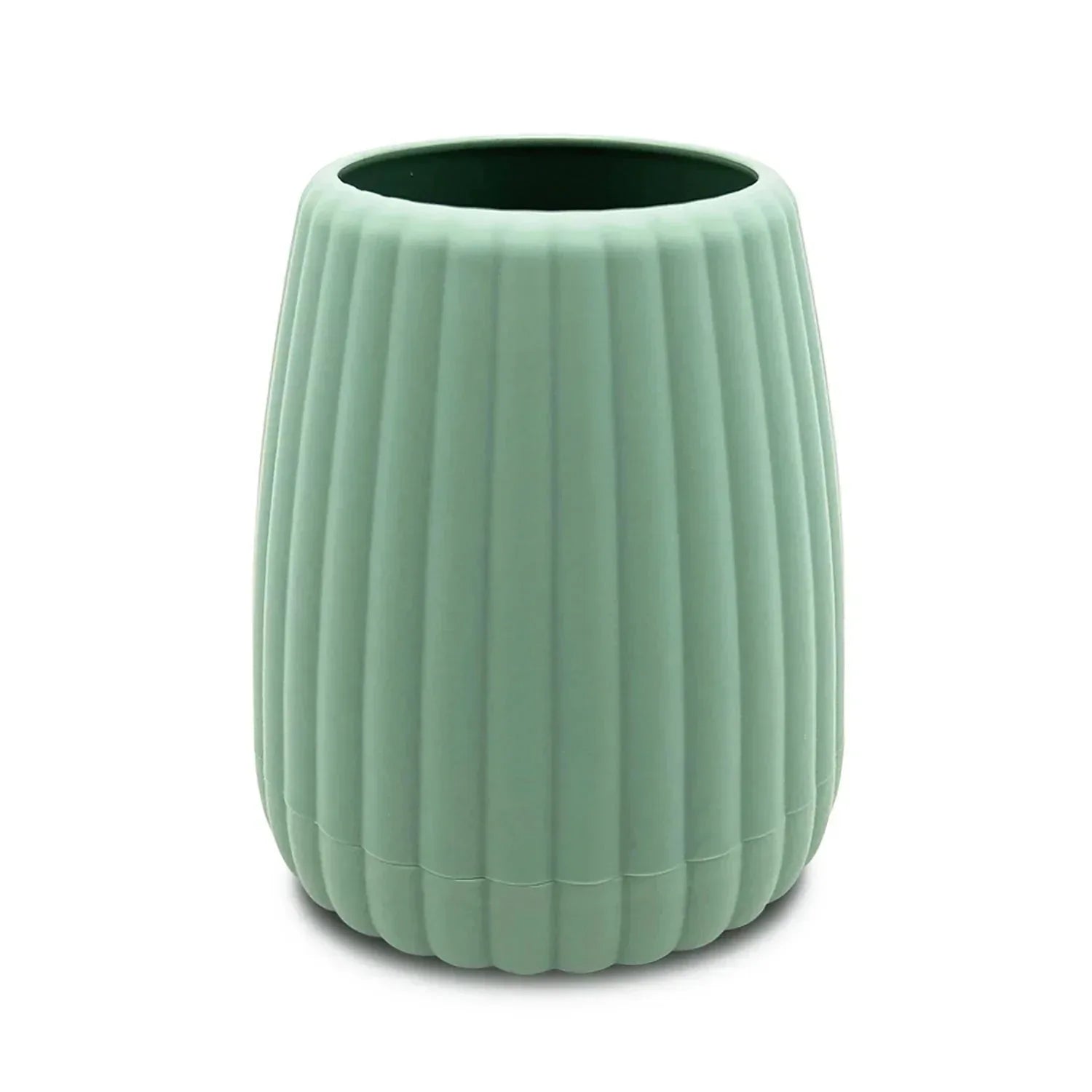 Mainstays Rubberized Plastic Ribbed Toothbrush Holder, Green - USA MEGA SHOP