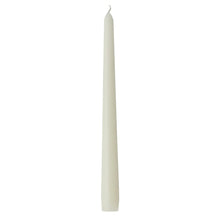 Ivory taper candle, slim unlit