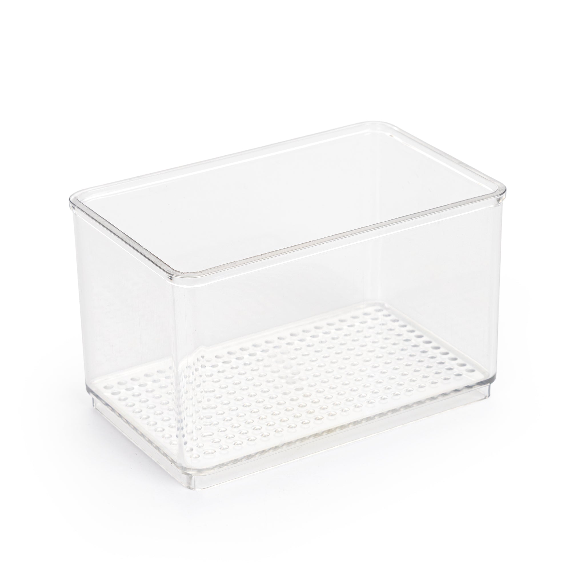 Mainstays Large Clear Plastic Organizer Bin for Bathroom