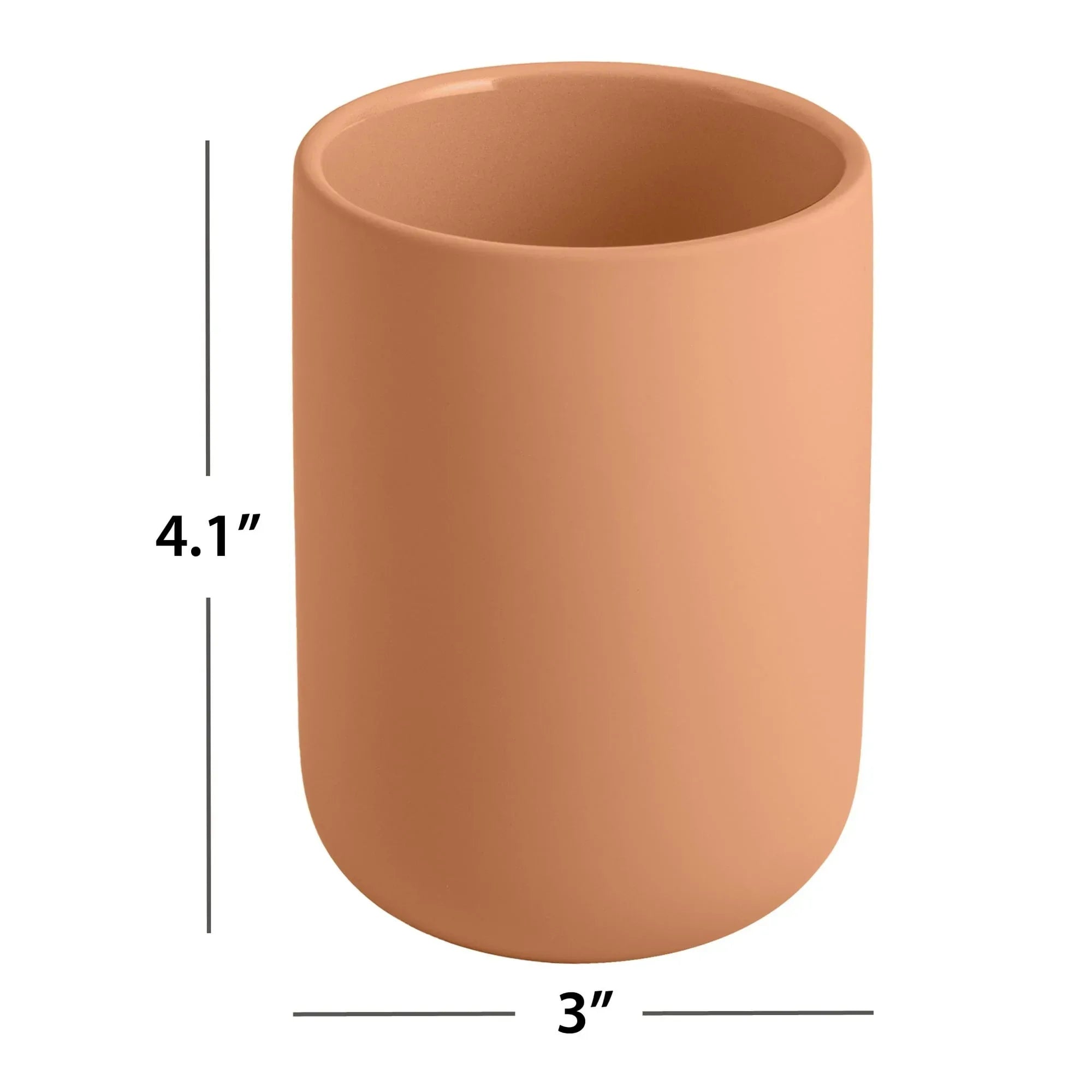 Mainstays Soft Touch Ceramic Toothbrush Holder for Adults
