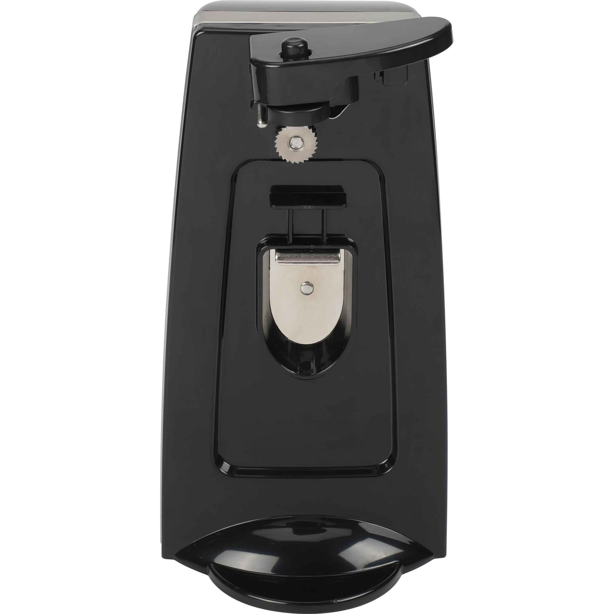 Mainstays Can Opener and Knife Sharpener, Bottle Opener with Removable Cutting Lever Black