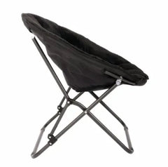 Mainstays Saucer Chair for Kids and Teens, Black