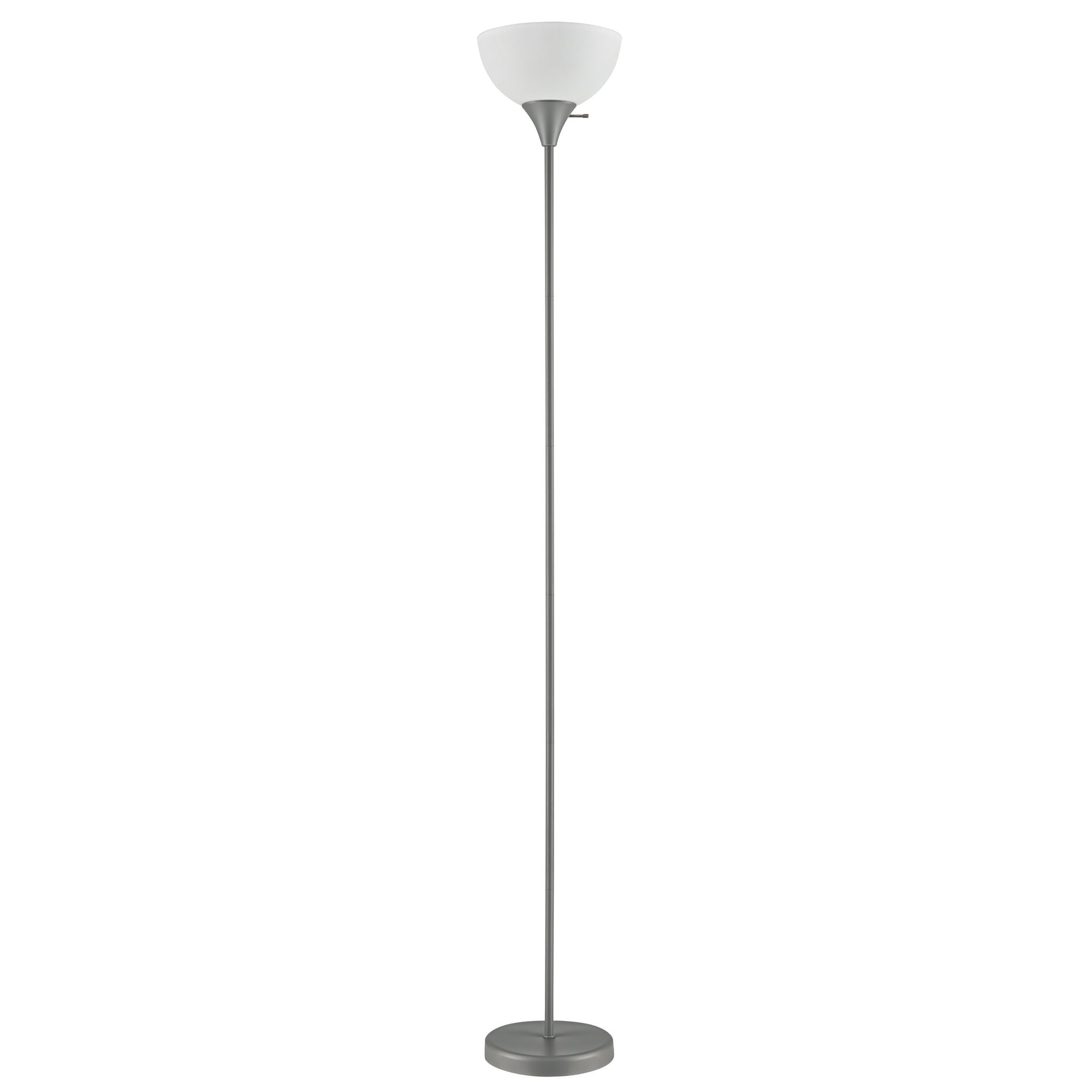 Mainstays 71-Inch Black Floor Lamp with Modern Design and 3-Way Switch