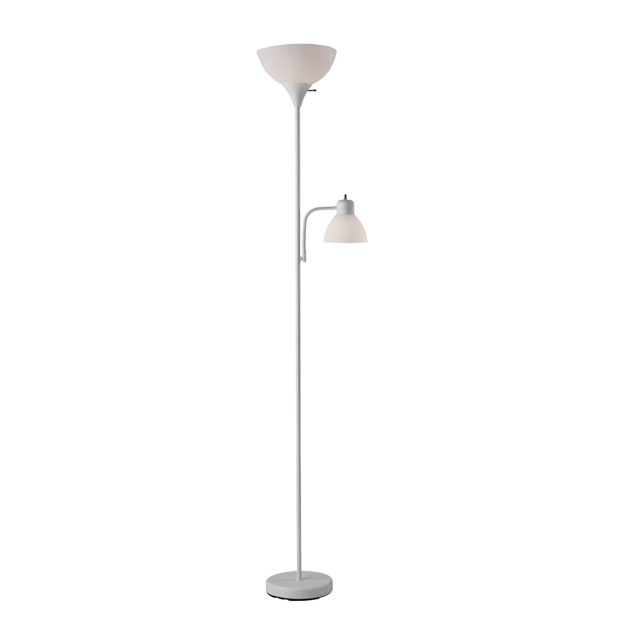 Mainstays 72" Black Combo Floor Lamp with Modern Reading Lamp