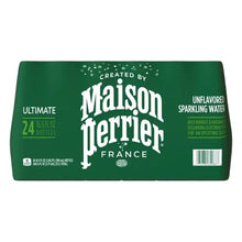 Green sparkling water multipack carton, 24 bottles, unflavored, Maison Perrier