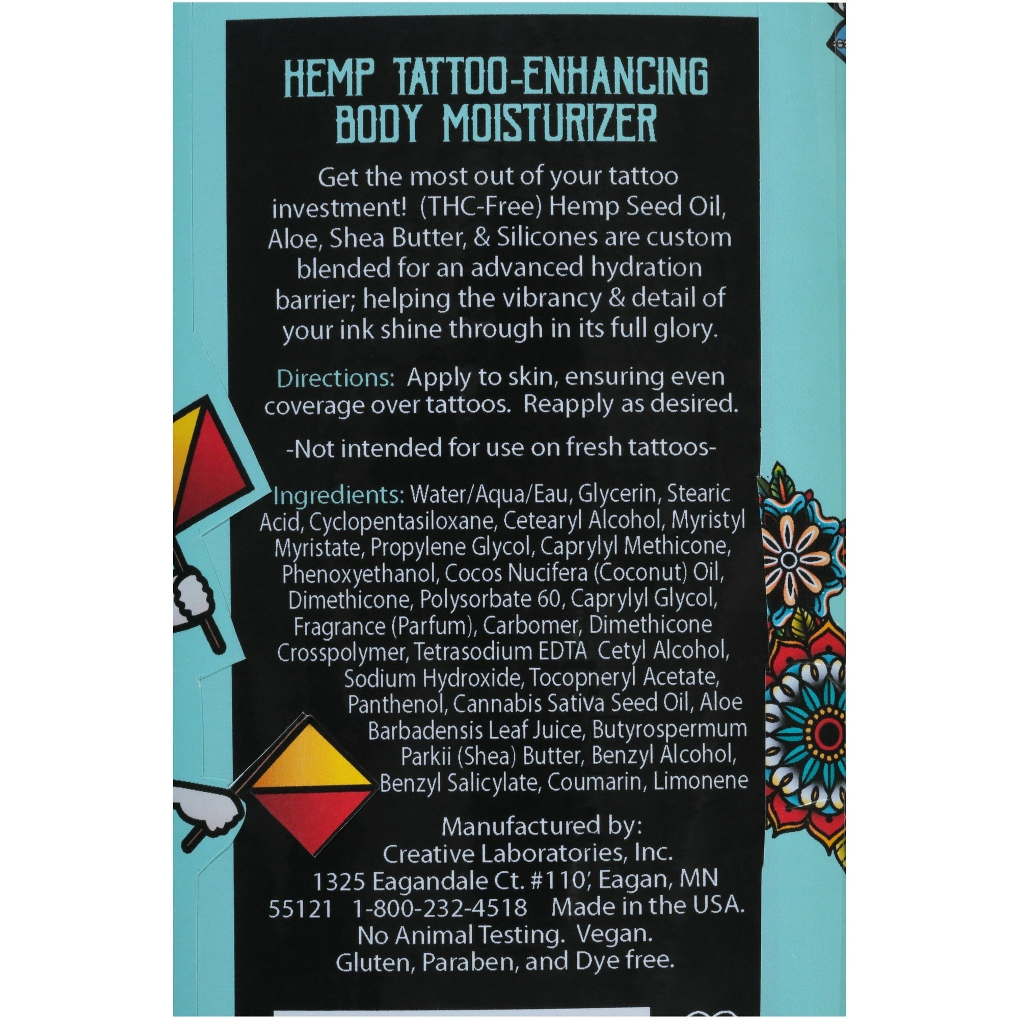 Malibu Hemp Tan Tattoo Enhancing Body Moisturizing Lotion, 18 fl. oz.