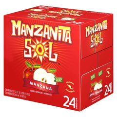 Manzanita Sol Apple Soda, 12 fl oz, 24-count