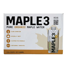 Maple 3 Pure Organic Maple Water multipack carton, 12 x 16.9 fl oz