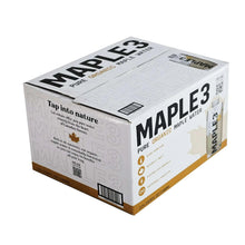 Maple 3 Pure Organic Maple Water multipack box, side panel with barcode