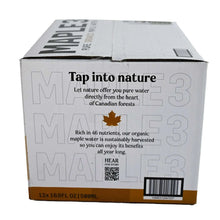 Maple 3 Pure Organic Maple Water multipack box with info and barcode