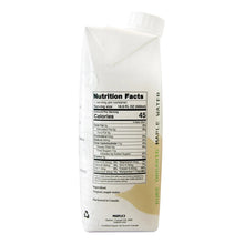 Maple 3 Pure Organic Maple Water carton with Nutrition Facts panel
