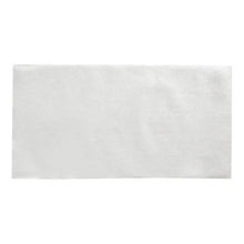 Rectangular white paper towel sheet, smooth and slightly textured surface