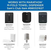 Marathon towel dispenser lineup graphic with multiple compatible dispenser models