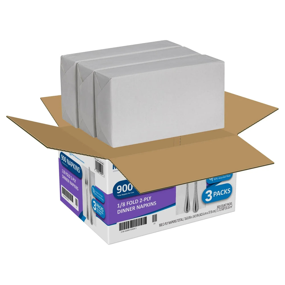 Marathon Dinner Napkin, 1/8 Fold, 2-Ply, 300-count, 3-pack - USA MEGA SHOP