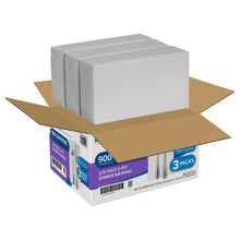 Packed dinner napkin bundle in shipping carton, 1/8 fold white 2-ply, 3 packs