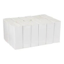 C-fold paper towel packs with white folded sheets, stacked together