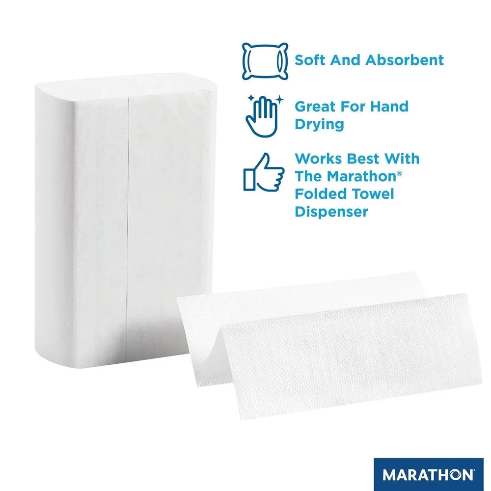 Marathon Multifold 1-Ply White Paper Towels 16 pks., 250 towels/pk - USA MEGA SHOP