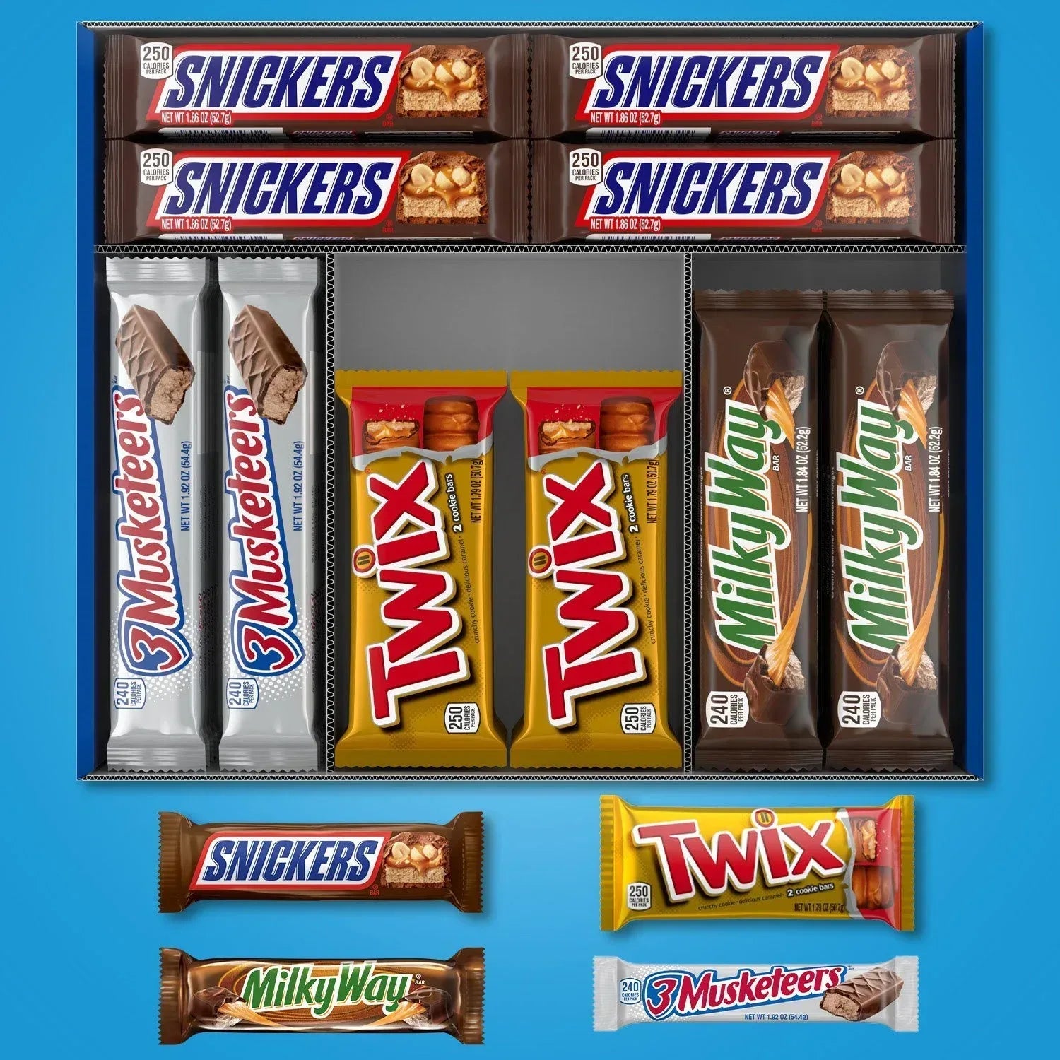 Mars Chocolate Candy Bars, Variety Pack, Full Size, 30 pk.