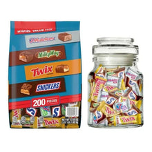 Chocolate minis value pack with jar filled with assorted minis