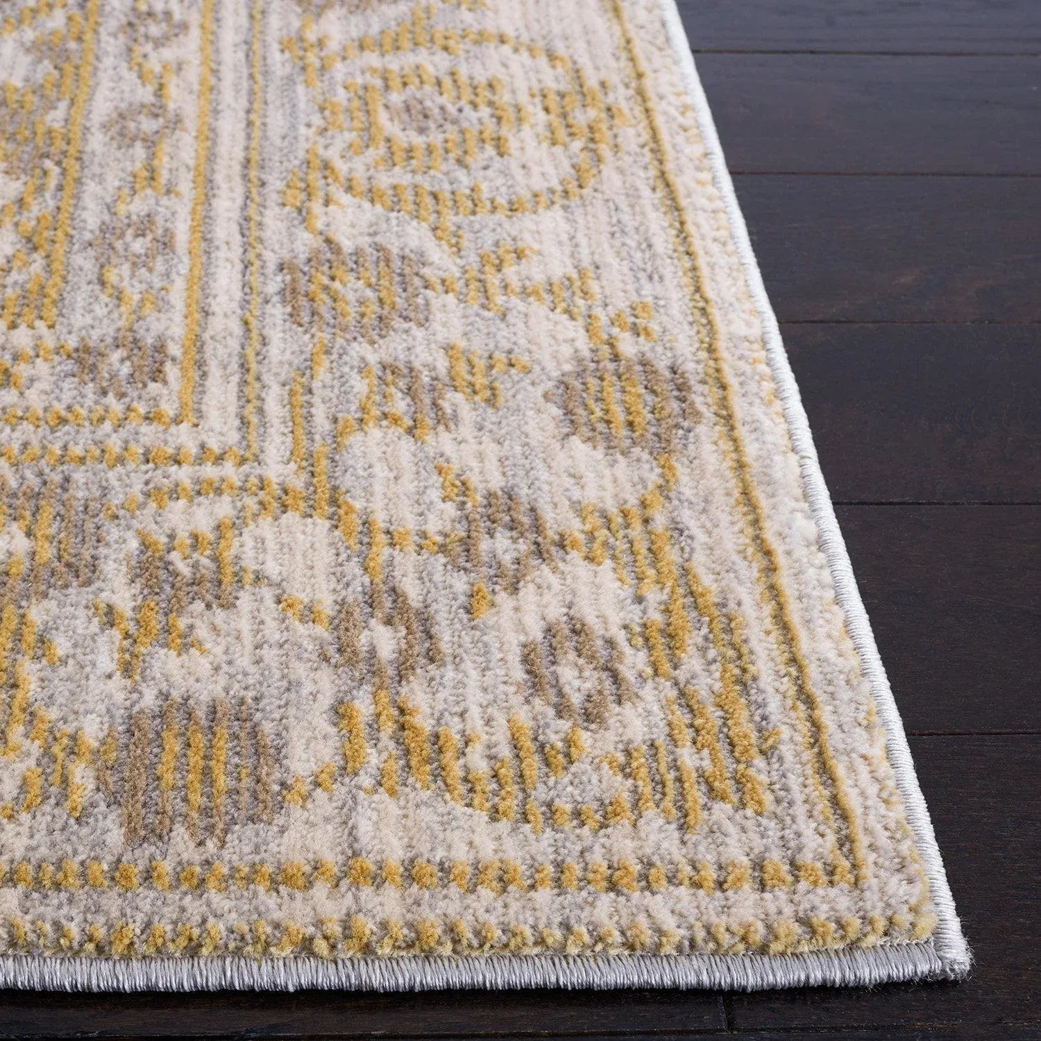 Martha Stewart Haven Area Rug Gold Ivory, Assorted Sizes - USA MEGA SHOP