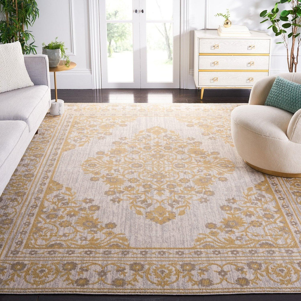 Martha Stewart Haven Area Rug Gold Ivory, Assorted Sizes - USA MEGA SHOP
