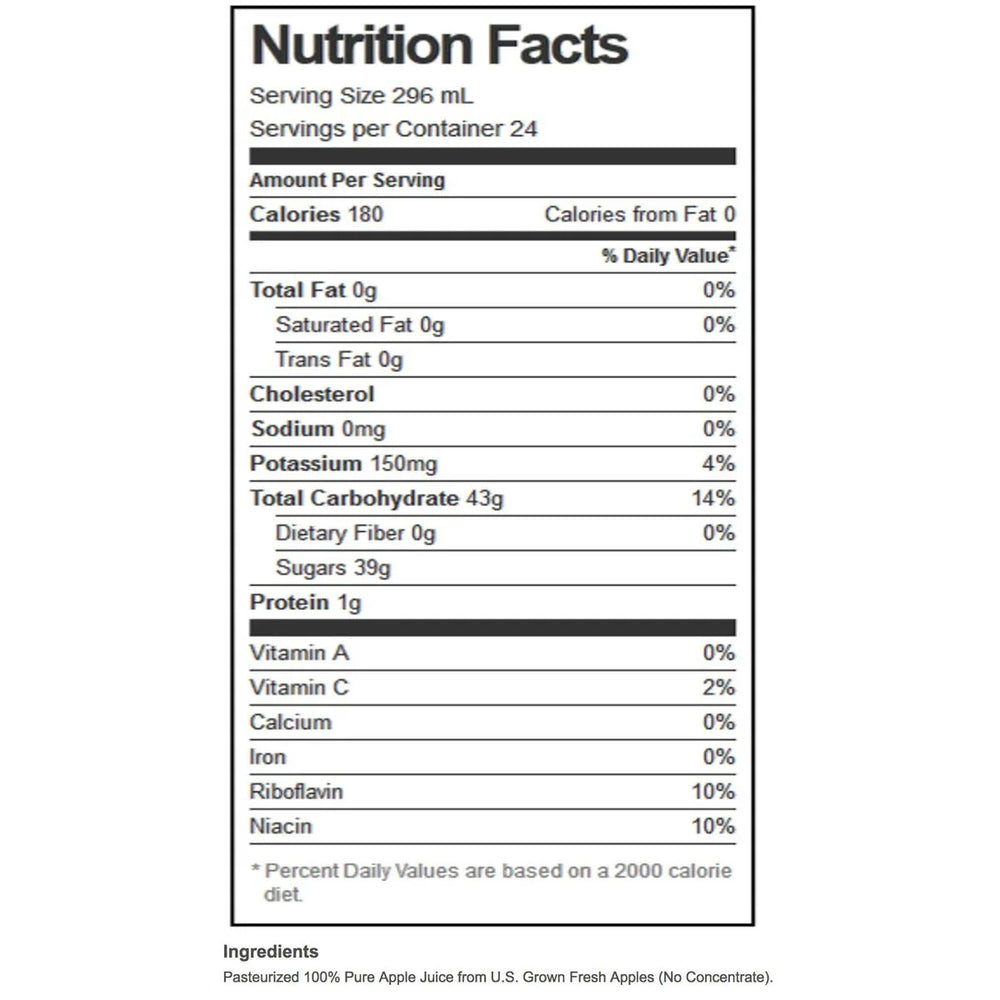 Martinelli's, Gold Medal 100% Pure Apple Juice, 10 fl oz, 24-Count - USA MEGA SHOP