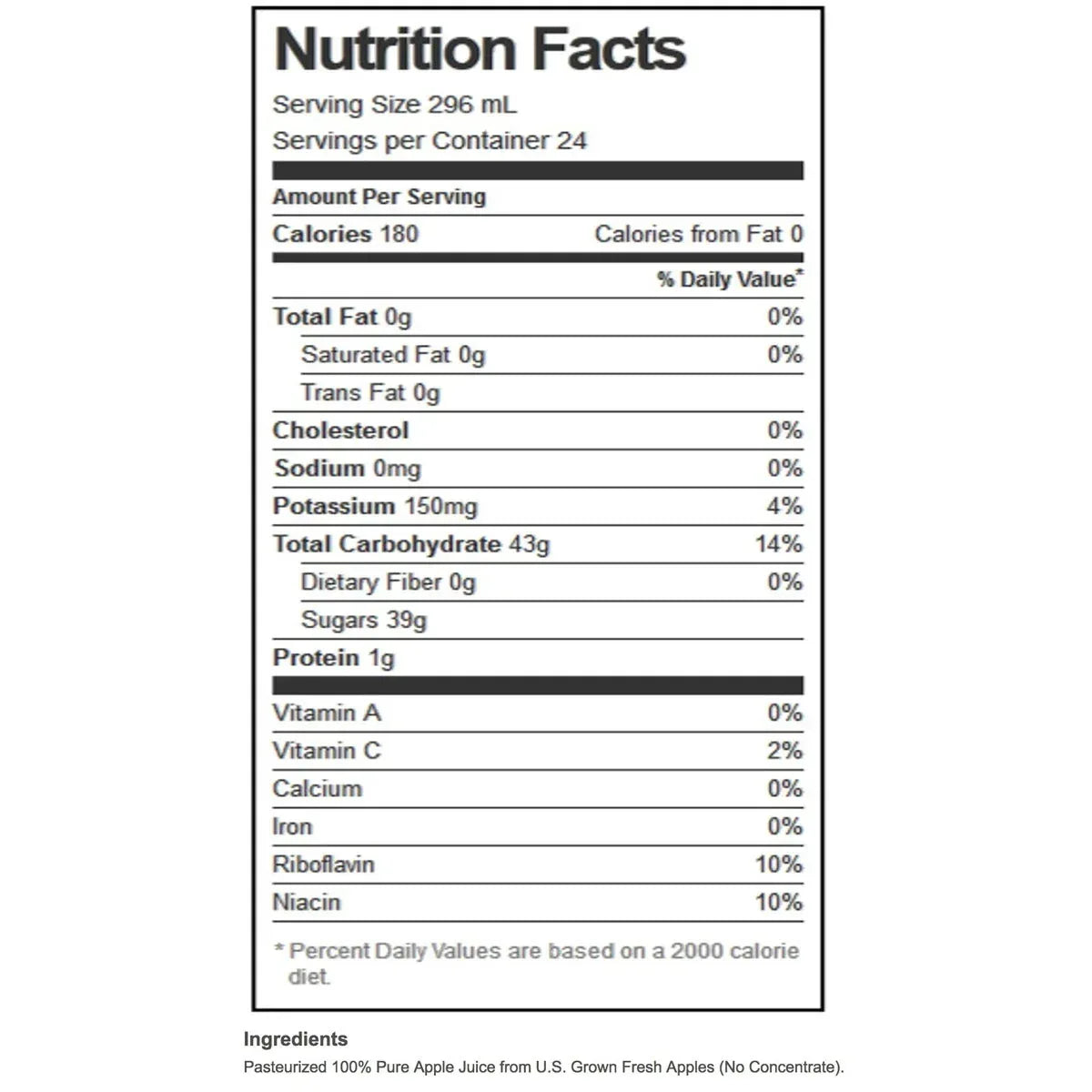 Martinelli's, Gold Medal 100% Pure Apple Juice, 10 fl oz, 24-Count
