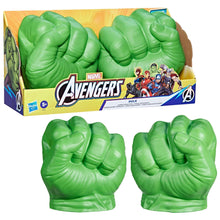 Avengers Hulk green smash fist role-play toy, two oversized wearable gloves