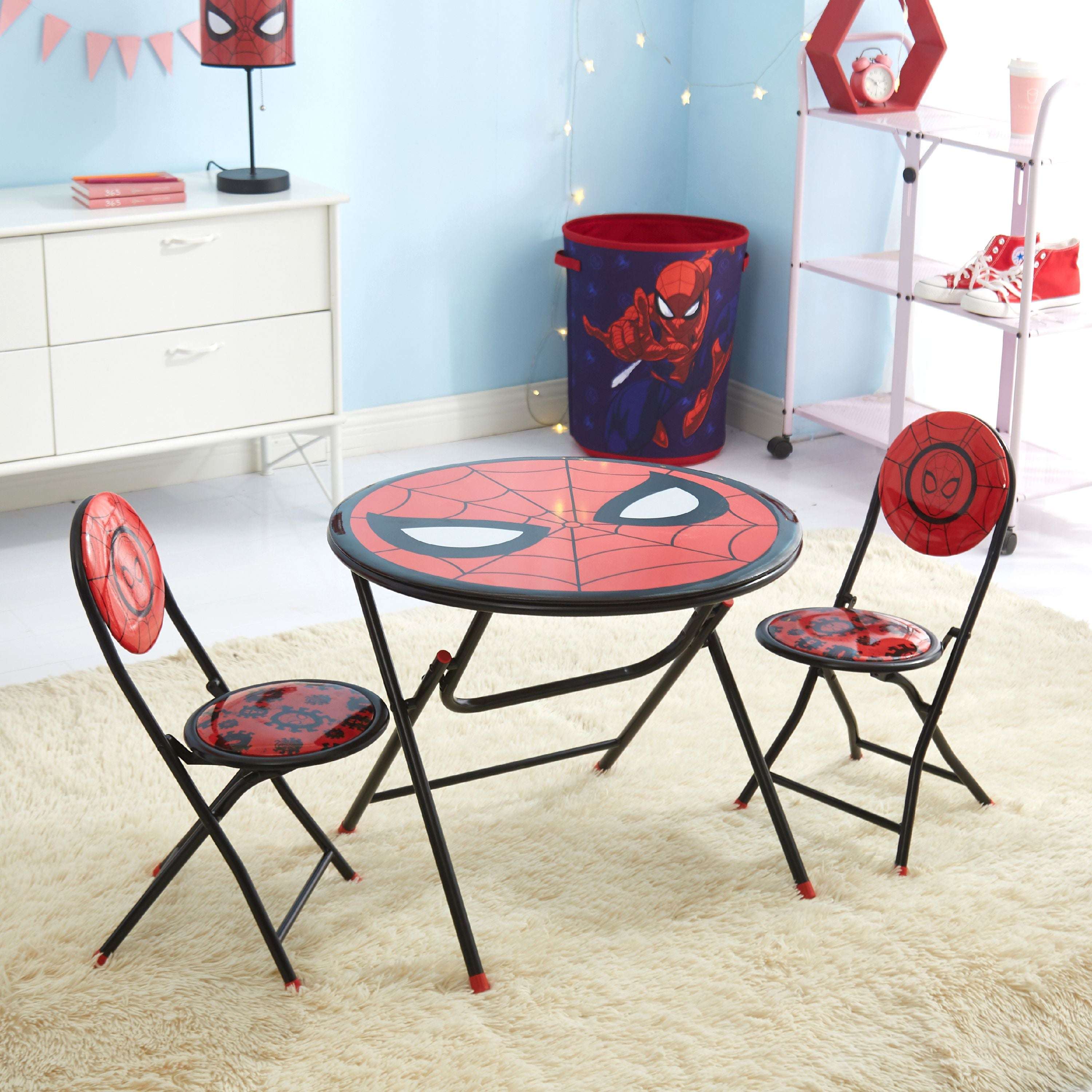 Marvel Avengers Printed 3 Piece Round Table and Chair Set