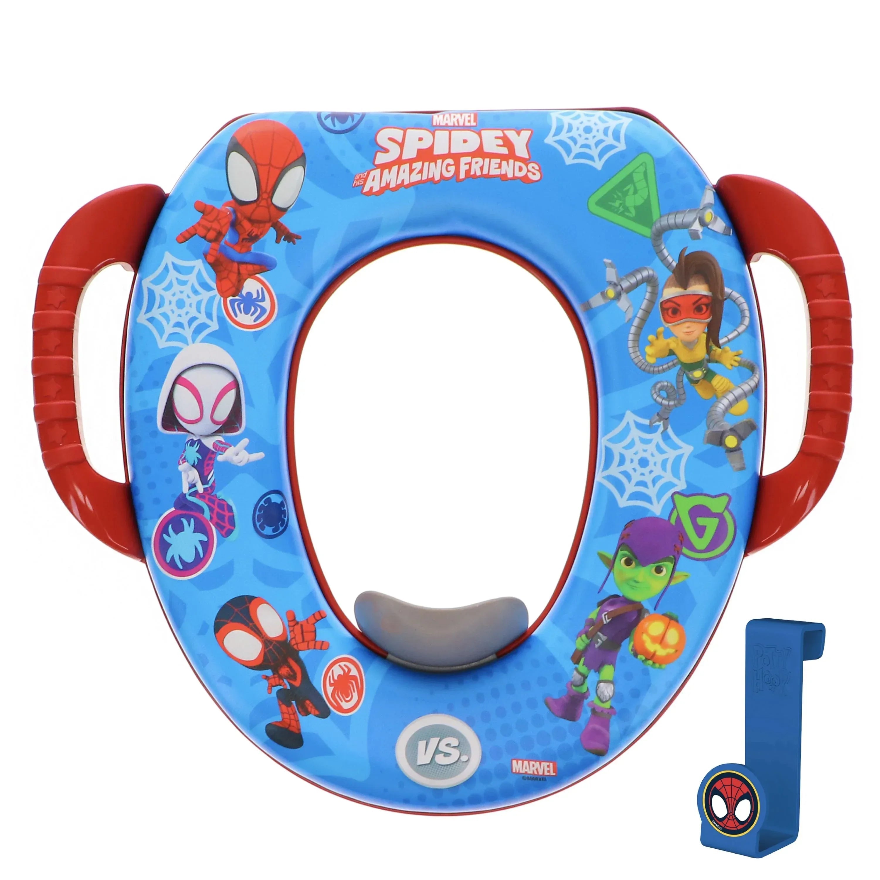 Bluey Soft Potty Training Seat for Toddlers with Hanging Hook, Fits Standard Toilets