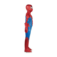 Spider-Man kids costume profile with red web-pattern body and blue midsection