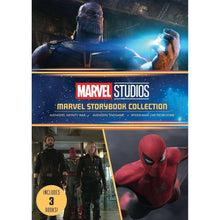 Hardcover storybook collection with Marvel Studios cover art, Avengers and Spider-Man illustration