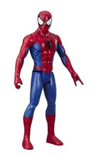Spider-Man action figure in red-and-blue suit, standing with arms at sides