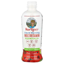 MaryRuth's liquid multivitamin bottle, Fruit Punch, white cap, front label