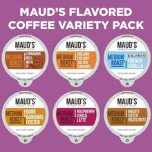 Flavored coffee variety pack sampler showing multiple pod flavor circles