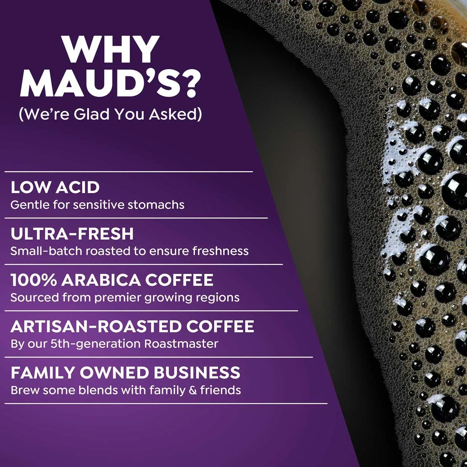 Maud's Half Caff Medium Roast Coffee Pods, 72 ct.