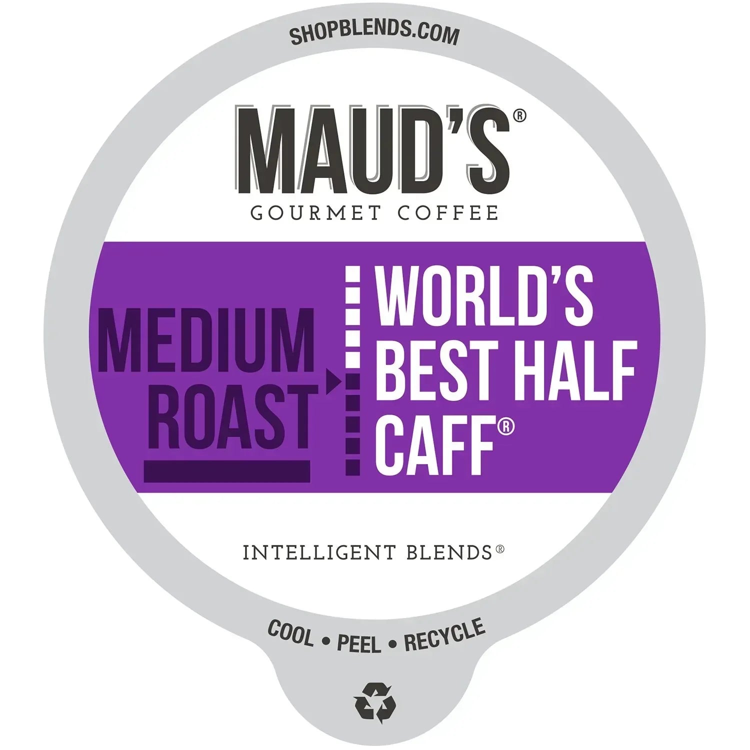 Maud's Half Caff Medium Roast Coffee Pods, 72 ct.