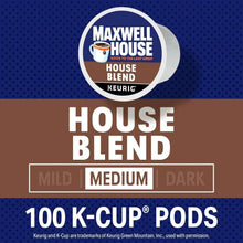House Blend medium K-Cup coffee pods label, 100-count