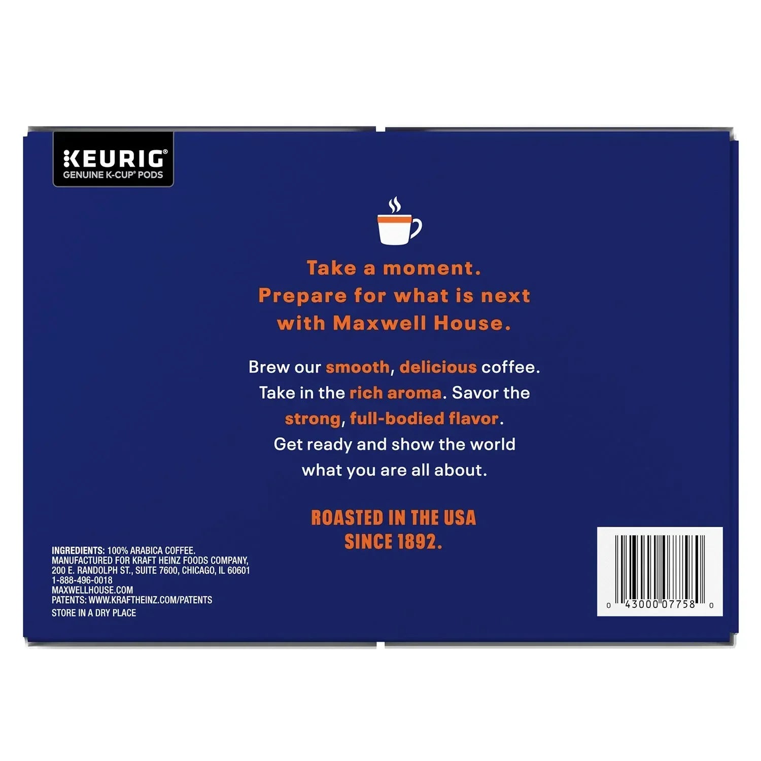 Maxwell House Breakfast Blend Light Roast K Cup Coffee Pods, 100 ct.