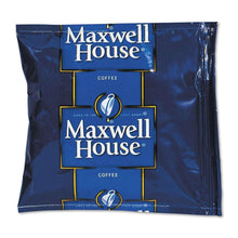 Maxwell House ground coffee packets in dark blue pouch with Maxwell House logo