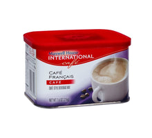 Coffee cafe mix tub with red lid and purple base