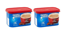 Maxwell House Vienna cafe coffee tins, 2-pack, blue with red lids