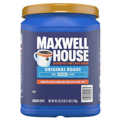 Maxwell House Original Roast Medium Ground Coffee, 43.1 oz. - USA MEGA SHOP