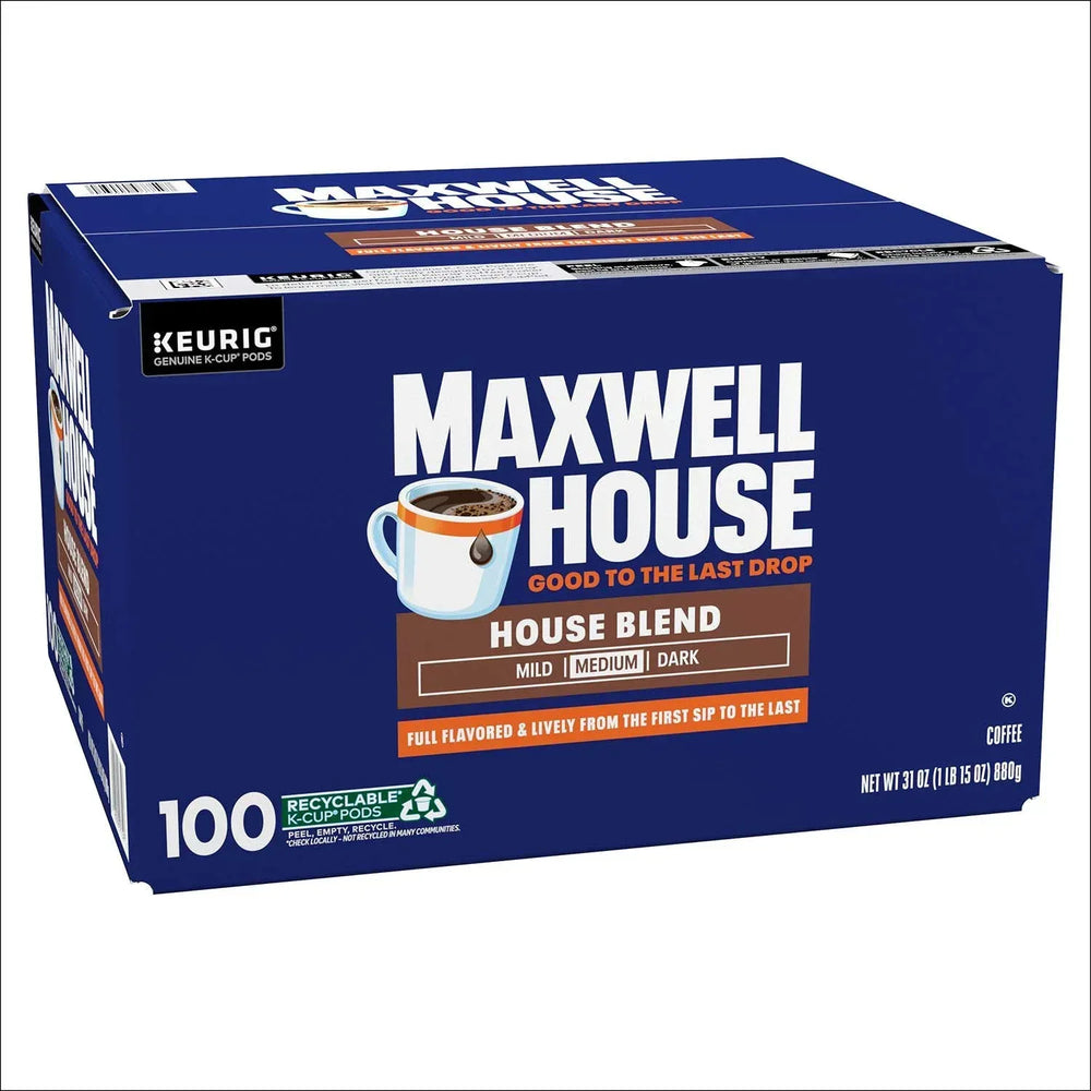 Maxwell House House Blend Medium K-Cup Coffee Pods 100 ct. - USA MEGA SHOP