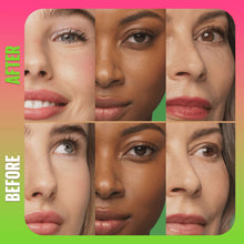 Multiple models with styled eyelashes and mascara for different lash looks